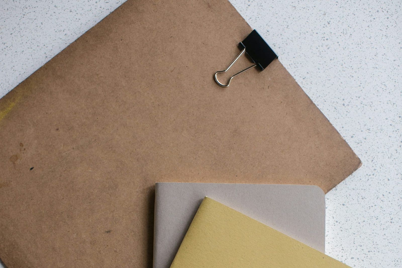 A nearly empty file folder, illustrating a thin credit file.