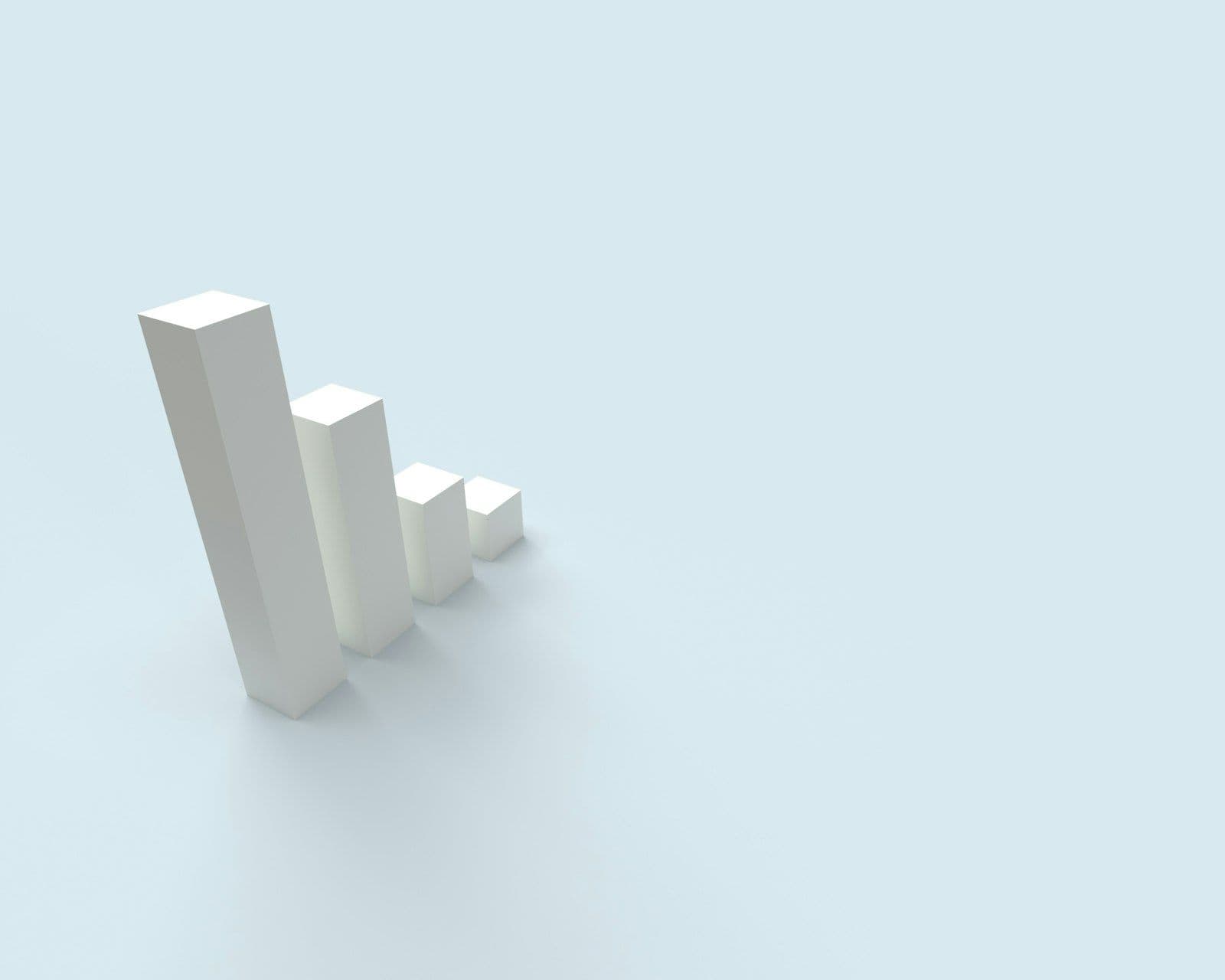 A bar chart is shown on a blue background, illustrating credit Report vs Credit Score.